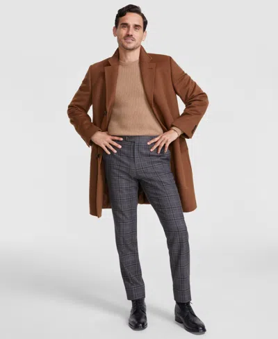 Michael Kors Men's Classic-fit Wool Cashmere Blend Overcoat In Vicuna