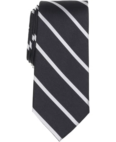 Michael Kors Men's Classic Nastro Stripe Tie In Black