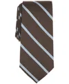 Michael Kors Men's Classic Nastro Stripe Tie In Brown