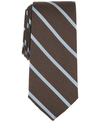 Michael Kors Men's Classic Nastro Stripe Tie In Brown