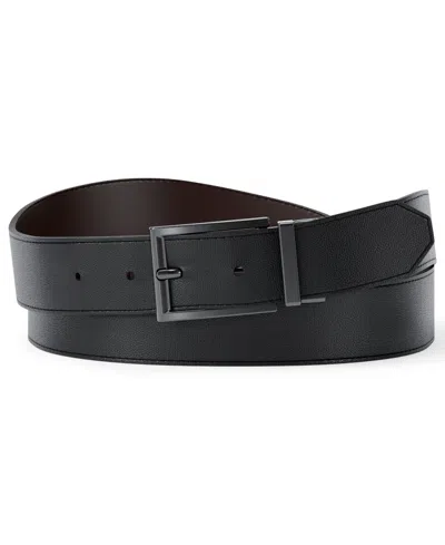 Michael Kors Men's Classic Reversible Dress Belt In Black
