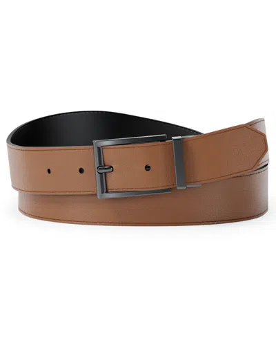 Michael Kors Men's Classic Reversible Dress Belt In Brown