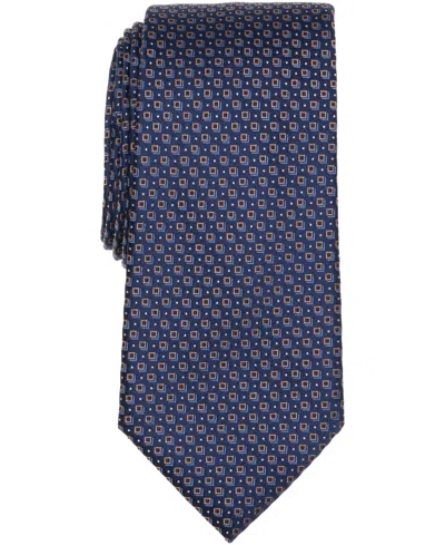 Michael Kors Men's Classic Rossell Square-pattern Tie In Blue