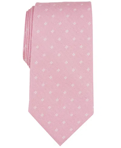 Michael Kors Men's Classic Square-print Tie In Pink