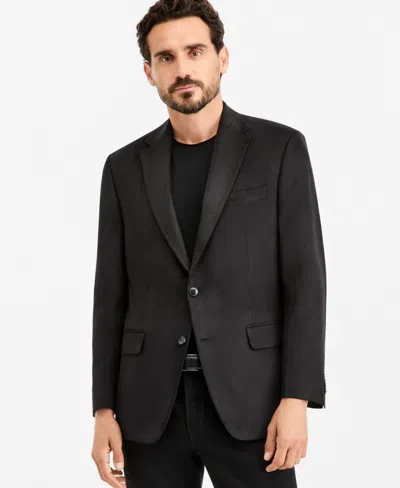 Michael Kors Men's Classic-fit Faux Suede Sport Coat In Black