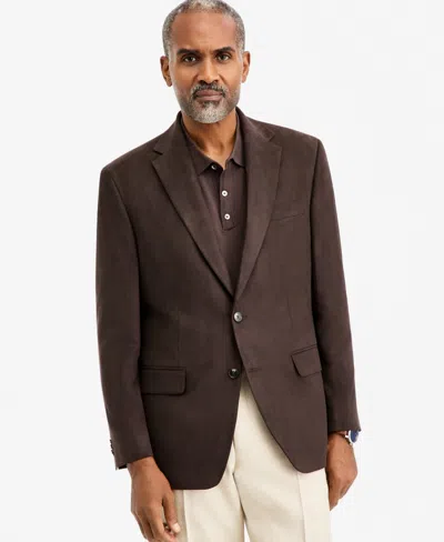 Michael Kors Men's Classic-fit Faux Suede Sport Coat In Brown