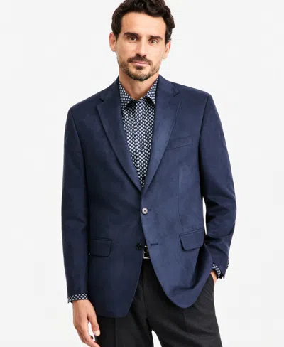 Michael Kors Men's Classic-fit Faux Suede Sport Coat In Blue