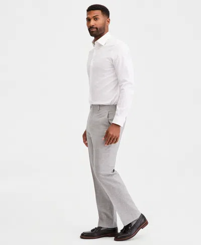 Michael Kors Men's Classic-fit Mini Houndstooth Suit Separate Pants In Gray
