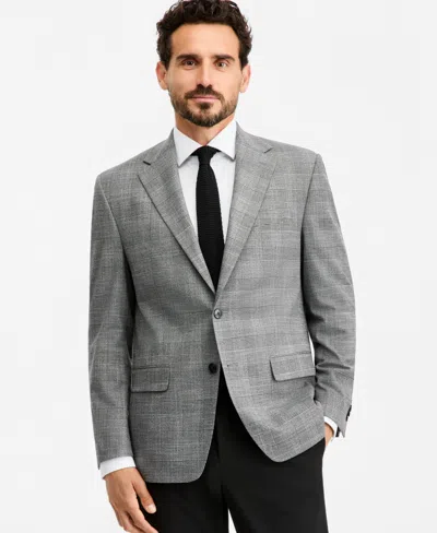 Michael Kors Men's Classic-fit Plaid Sport Coat In Gray