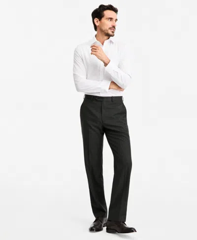 Michael Kors Men's Classic-fit Wool-blend Stretch Plaid Suit Separate Pants In Gold