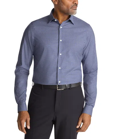 Michael Kors Men's Collared Regular Fit Dress Shirt In Blue