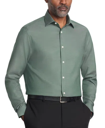 Michael Kors Men's Collared Regular Fit Dress Shirt In Green