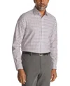 Michael Kors Men's Comfort Stretch Ultra Wrinkle Free Regular Fit Dress Shirt In Purple