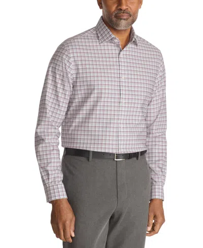 Michael Kors Men's Comfort Stretch Ultra Wrinkle Free Regular Fit Dress Shirt In Purple