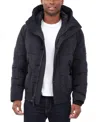 Michael Kors Men's Crinkle Nylon Heavy Short Snorkel Coat In Black