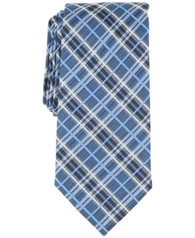 Michael Kors Men's Danner Check Tie In Indigo