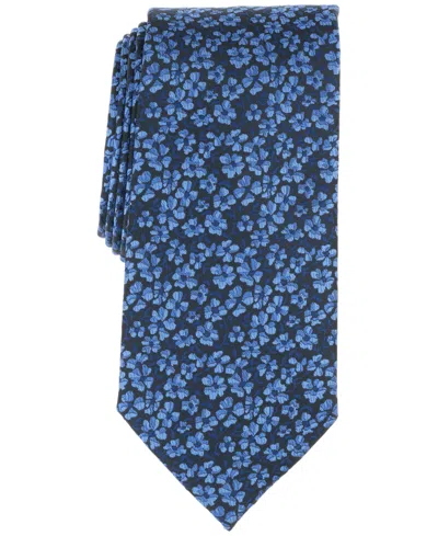 Michael Kors Men's Deane Floral Tie In Navy