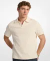 Michael Kors Men's Dense Rib Johnny Collar T-shirt In Neutral