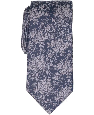 Michael Kors Men's Dorado Floral Pattern Classic Tie In Blue