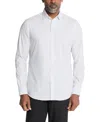 Michael Kors Men's Eco Passport Stretch Untucked Slim Fit Dress Shirt In White