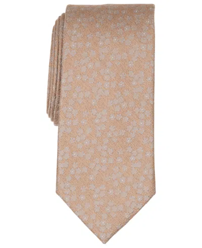 Michael Kors Men's Ellerby Floral Classic Tie In Taupe