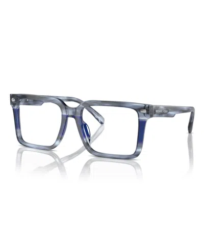 Michael Kors Men's Eyeglasses, Mk4121u In Blue Horn
