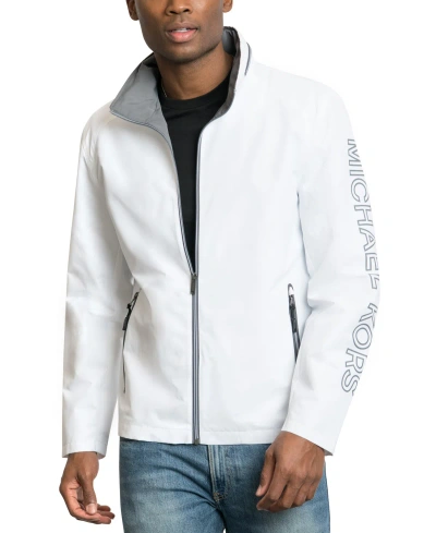 Michael Kors Men's Fontaine Jacket In White,ice Grey
