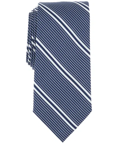 Michael Kors Men's Formal Stripe Tie In Navy