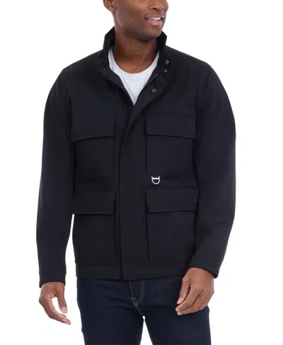 Michael Kors Men's Four Pocket Field Coat In Black