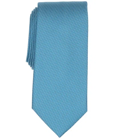 Michael Kors Men's Galine Herringbone Classic Tie In Blue