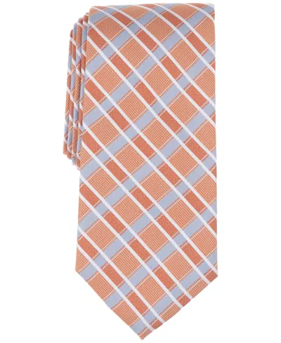 Michael Kors Men's Gallavan Check Tie In Orange