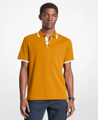 Michael Kors Men's Greenwich Polo Shirt In Yellow