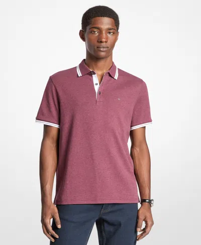 Michael Kors Men's Greenwich Polo Shirt In Purple