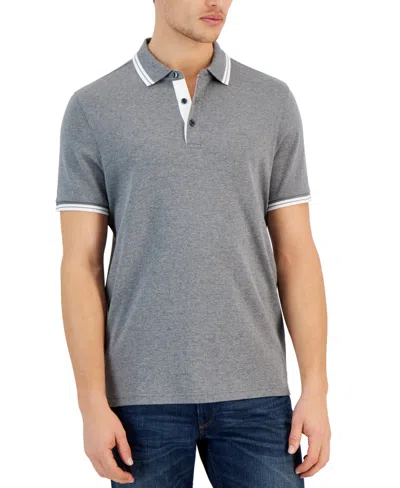 Michael Kors Men's Greenwich Polo Shirt In Ash Melange