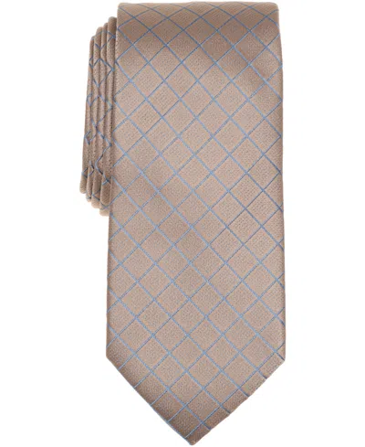 Michael Kors Men's Grid Classic Tie In Brown