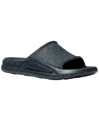 Michael Kors Men's Griffin Slide Sandals In Black