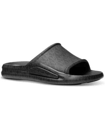 Michael Kors Men's Griffin Slide Sandals In Black Multi