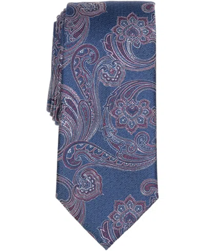 Michael Kors Men's Hallan Paisley Print Tie In Blue