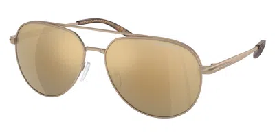 Michael Kors Men's Highlands 60mm Sand Sunglasses Mk1142-18927p-60 In Gold