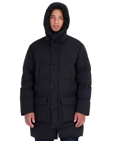 Michael Kors Men's Hooded Down Parka Jacket In Black