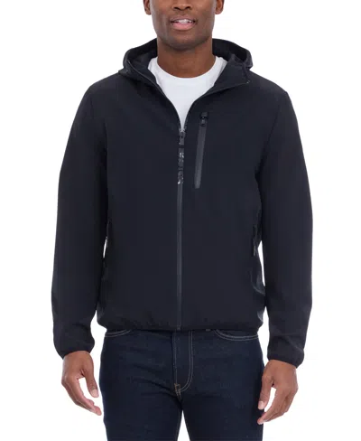 Michael Kors Men's Hooded Soft Shell Jacket In Black