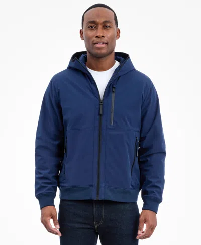 Michael Kors Men's Hooded Softshell Jacket In Multi