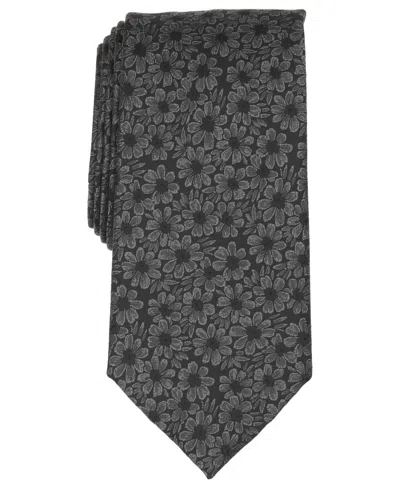 Michael Kors Men's Hubert Floral Classic Tie In Black