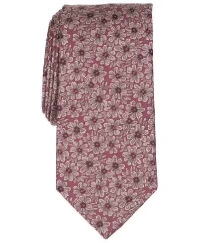 Michael Kors Men's Hubert Floral Classic Tie In Pink