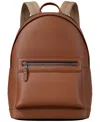 Michael Kors Jet Set Pebbled Leather Backpack In Red