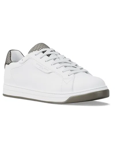 Michael Kors Men's Keating Lace-up Leather Sneakers In Brown