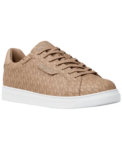 Michael Kors Men's Keating Lace-up Logo Sneaker In Brown