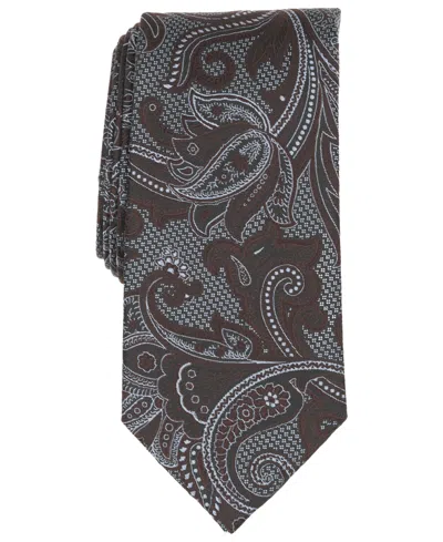 Michael Kors Men's Kensing Paisley Classic Tie In Chocolate