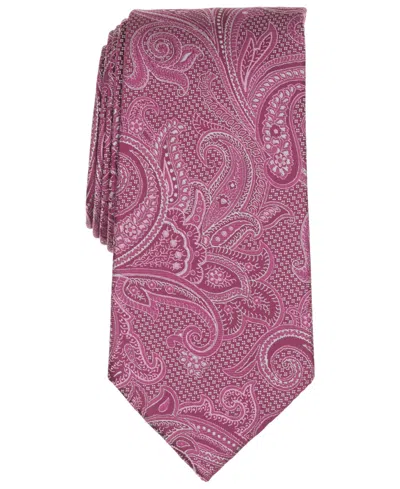 Michael Kors Men's Kensing Paisley Classic Tie In Plum