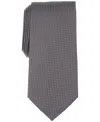 Michael Kors Men's Ketchum Micro Print Classic Tie In Gray